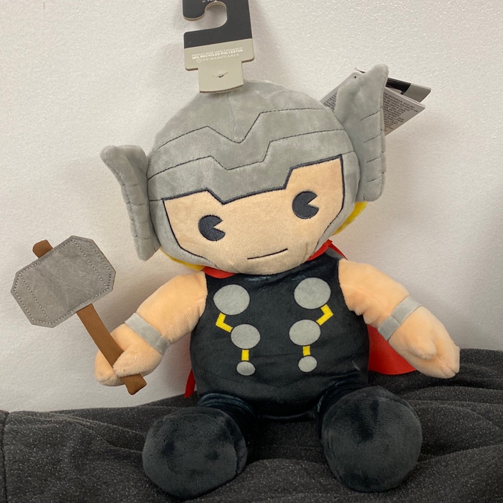 NWT Marvel stuffed Thor plushie with sounds